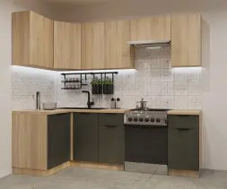 Фаска Дуб сонома Бетон темный - 12 (1200х2400 мм) 